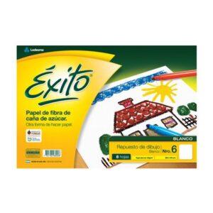 REPUESTO 8 HOJAS DIBUJO Nº6 320 X 470 MM 120GRS- 108366