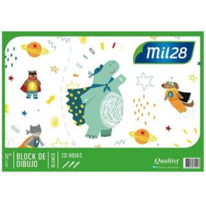 BLOCK DE DIBUJO 6 X 20 HOJAS BLANCO 143088