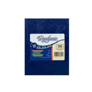 CUADERNO TRIUNFANTE 16X21 TAPA DURA ARAÑA 192 HJS AZUL-145065