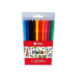 MARCADOR ESCOLAR x 10 UNIDADES PINTO BLISTER 164585
