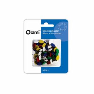 CHINCHES DE COLOR BLISTER X 50 UN. -175589