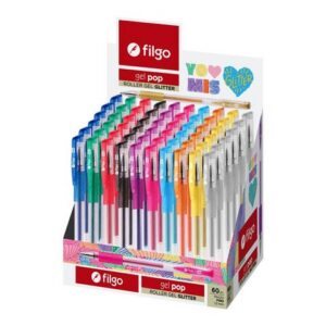 BOLIGRAFO GEL POP GLITTER TRAZO MEDIO CAJA -176407