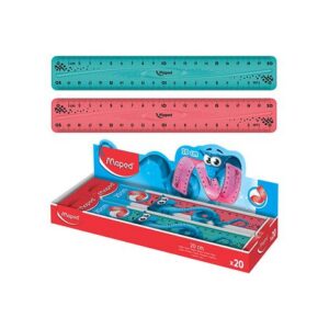 REGLA 20 CM COLORES FLEXIBLE MAPED 229626