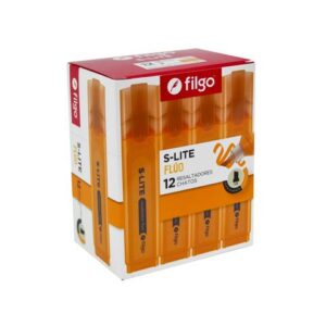 RESALTADOR CHATO S-LITE ROSA FLUO PUNTA BISELADA CAJA X 12 UN - 259216