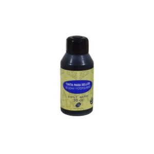 TINTA SELLOS DE GOMA Y FOTOPOLIMERO 12 UN. DE 30 CC-6258