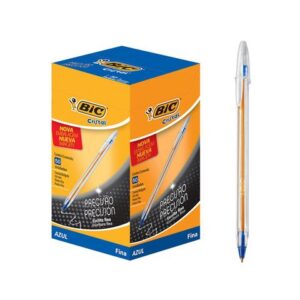 LAPICERA BIC CRISTAL FINA CAJA x 50 UNID. COLOR AZUL 844