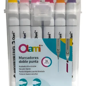 MARCADOR DOBLE PUNTA 2.5 MM X36 CAJA -269230