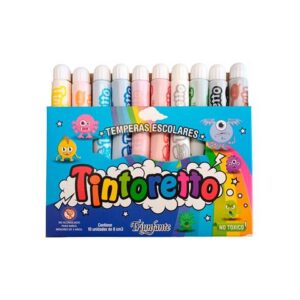 TEMPERA CAJA X 10UN TINTORETTO -POMO 8CC 97400