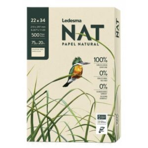 RESMA HOJAS COLOR NATURAL 75 GRS X 500